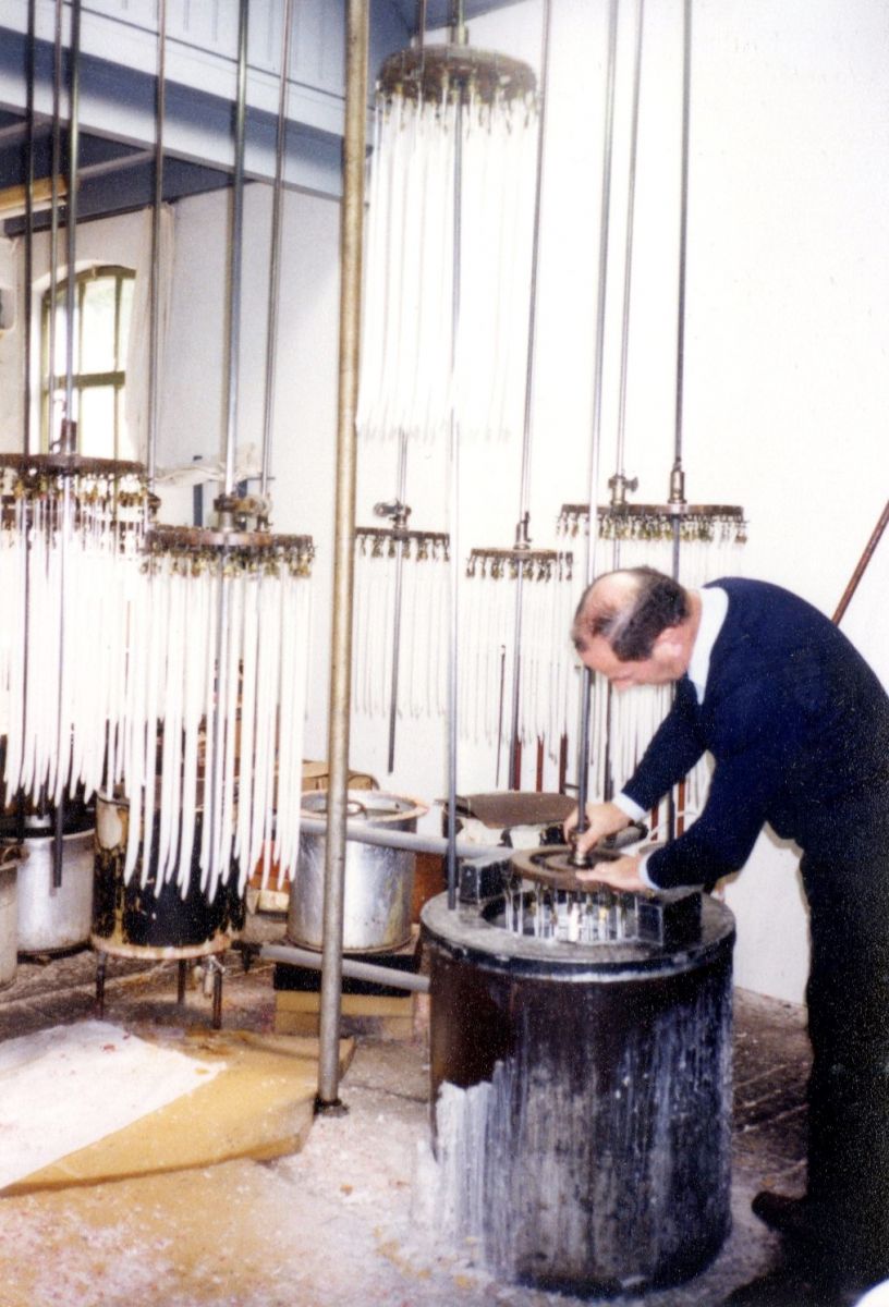 Jan Rombauts aan het werk, jaren zeventig